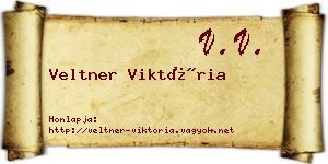 Veltner Viktória névjegykártya