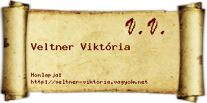 Veltner Viktória névjegykártya